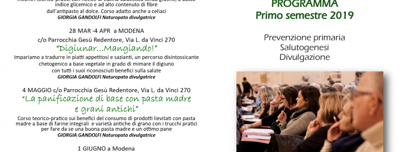 PROGRAMMA INIZIATIVE GENN-GIU 2019 PROGRAMMA INIZIATIVE GENN-GIU 2019