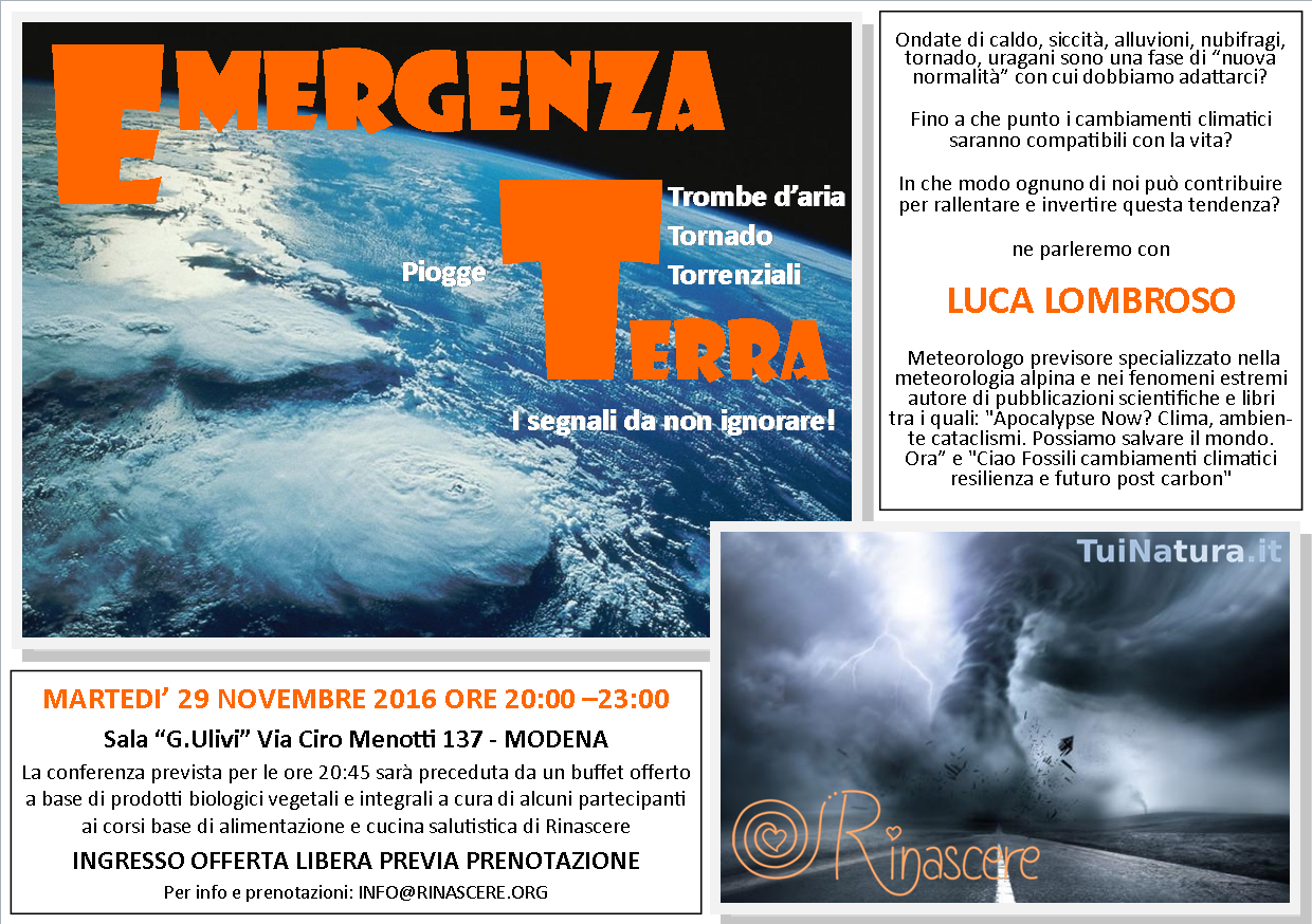 emergenza terra con Luca Lombroso