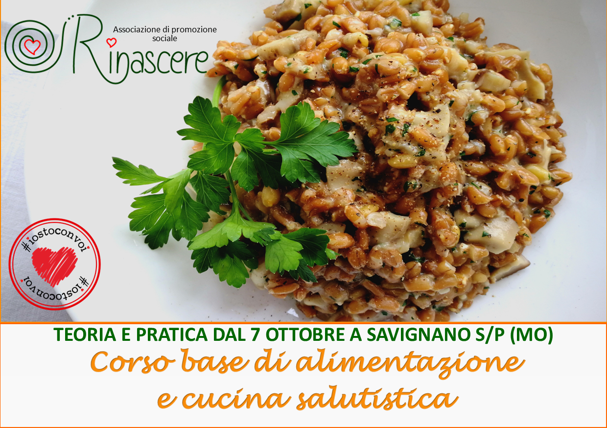 CORSO BASE CUCINA SALUTISTICA A SAVIGNANO S/P