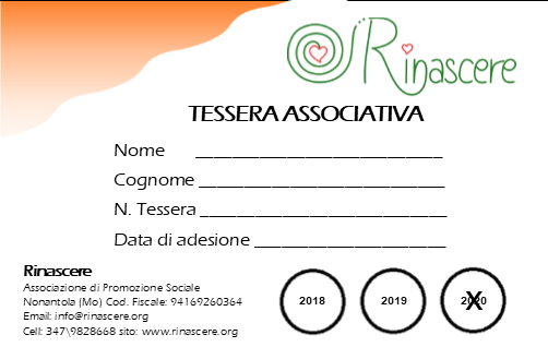 tessera associazione